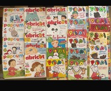 LOT 26 Magazines PAPOUM EVEIL (Trotro Juju mimi...) Popi Abricot 1 à 3 ans BE