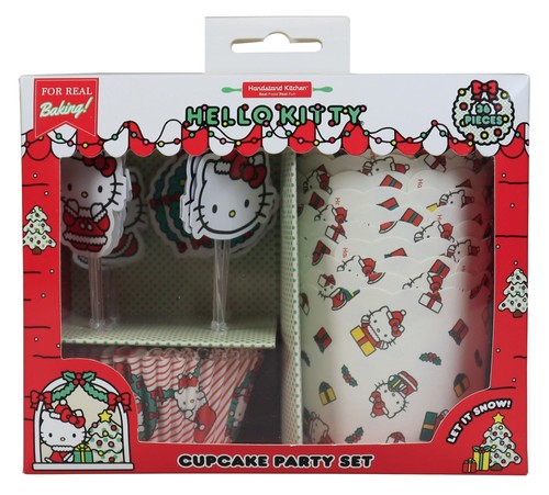 Hello kitty holiday cupcake - holiday,