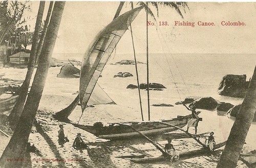 Carte postale colombo - colombo, ceylan