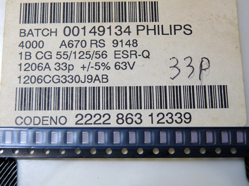 10x 33pf 63v - 10x, 5%
