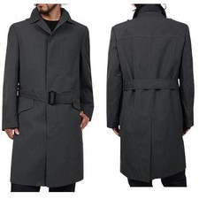 Hommes Gris Manteau Militaire