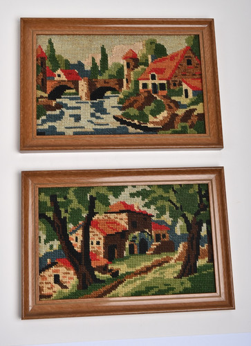 Lot anciens canevas - lot,