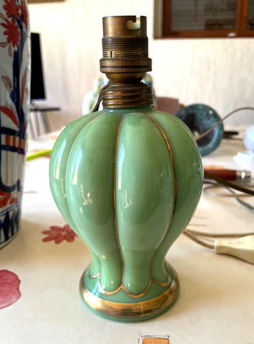 Pied lampe opaline - de, en