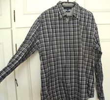 Chemise manches longues TOMMY HILFIGER XXL slim fit / XL écossais marine vert