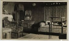 PHOTO ANCIENNE - VINTAGE SNAPSHOT - POSTE RADIO TSF INTÉRIEUR BOURGEOIS MEUBLE