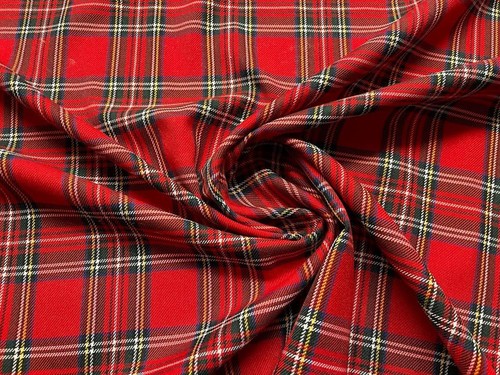 Tissu motif tartan - À,