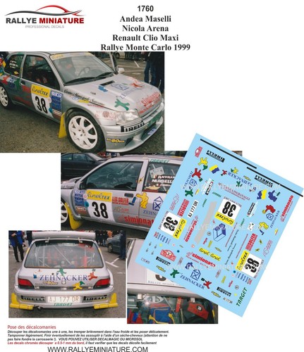 Decals ref 1760 renault - ref,