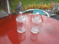 2 Pots  en Verre Ancien