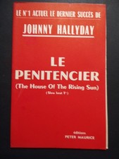 partition LE PÉNITENCIER - Johnny Hallyday - orchestre
