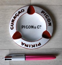 Ancien Cendrier Picon & Cie, Curaçao, Pikina, TBE, L.L Porcelaine France.