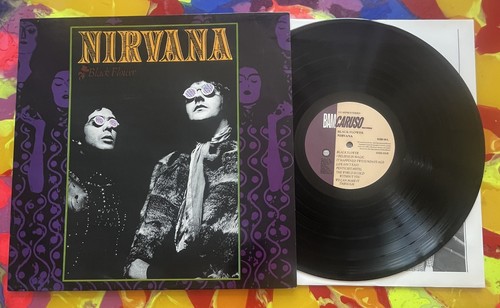 Nirvana black flower lp - flower,