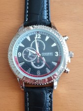 Montre homme neuve watch for atlas for men bracelet cuir 4,5 cm pile à changer