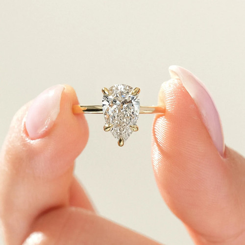 Bague solitaire argent - bague, en