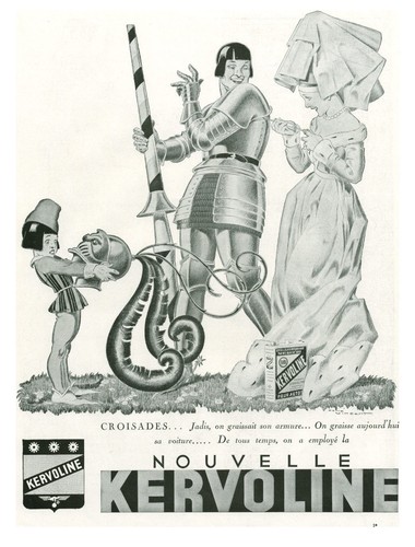 Publicité ancienne huile