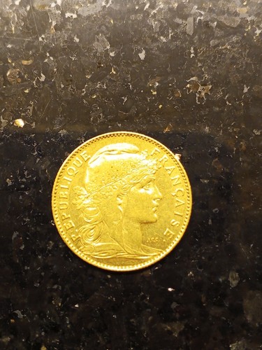 Rare francs mariane coq - 10, or