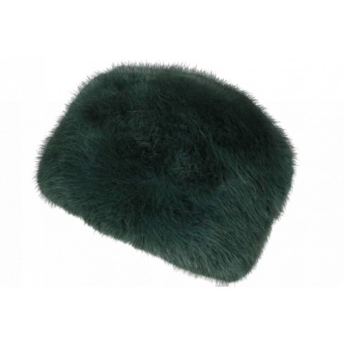 Chapka toque fourrure verte - fourrure,