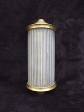 Applique de forme demi lune en verre et métal bronze vers 1930 art déco