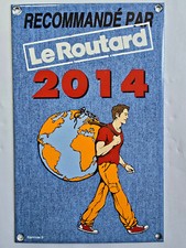 plaque émaillée du routard 2014