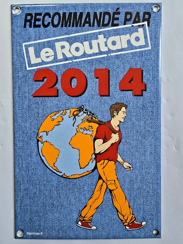Plaque émaillée routard - plaque, du