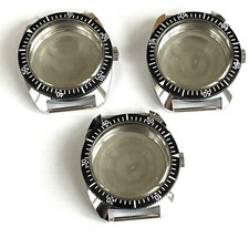 Lot De 3 Boîtiers De Montre De Plongée Neuf De Stock 35 mm - Z21