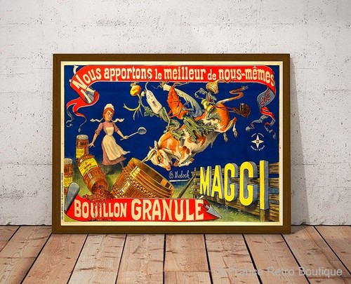 Affiche publicitaire vintage