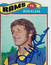 BOB KLEIN SIGNED 1977 TOPPS