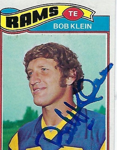 Bob klein signed 1977 topps - bob,