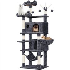 Arbre à Chat Multiniveau Tour de Jeux Maison pour chat avec Poteaux en Sisal