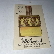Carte parfumée ancienne  MOLINARD   