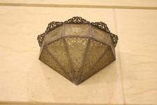 Ancienne rare lanterne marocaine en laiton mur islamique - lampe à montage...