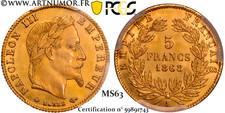 Napoléon III - 5 Francs Or