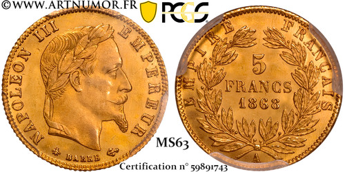 Napoléon iii francs - iii,