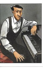 RARE / CARTE POSTALE - SAXOPHONE PIANO JAZZ CLUB MUSIC BAND NIGHT / POSTCARD