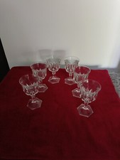 6 verres à  digestif  cristal D'arques Modèle Chaumont 