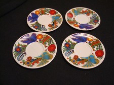 lot de 4 Soucoupes pour café / thé Villeroy & Boch Acapulco -  diamètre 17 cm