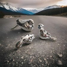 4 figurines oiseaux en