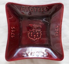 CENDRIER VIDE POCHE OFFICIER INDOCHINE COGNAC MARTELL CERAMIQUE FRANCE 1950