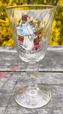 Vintage verre strié Souvenir