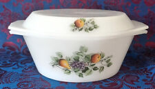 ARCOPAL * FRUITS DE FRANCE * cocotte + couvercle four anses moule diam 23 x 12cm