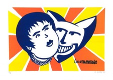 Hervé Di Rosa, lithographie originale Los enamorados Print by Di Rosa