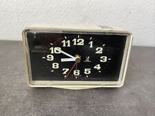 Ancien Réveil Jaz Electronic Blanc Deco Rétro Pile