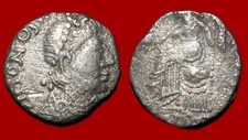 Roman Coin : Honorius – Demi Silique, l'Empereur, TTB-, R2 [200DSLHO1]