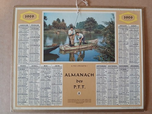 Calendrier ptt almanach de - -,