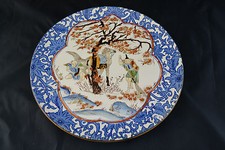 ANCIEN PLAT EN FAIENCE DE GIEN DECOR CHINOIS - ASIATIQUE 2