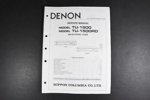 Denon 1500 1500rd am - tu-1500, am/fm