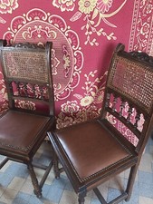 6 Chaises Bois Ancienne Assise