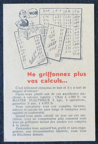 Carte postale publicitaire