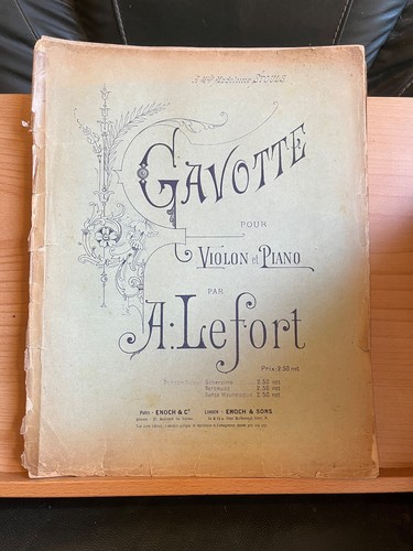 Lefort gavotte pour - a., violon