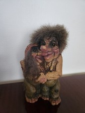Vintage Nyform Troll Norvégien Couple d'Amoureux 24 cm n°126 Original Collection