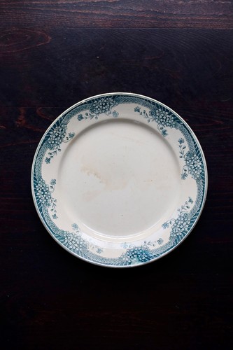Plat service rond vintage - plat,